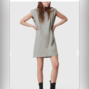 AllSaints Gray Sleeveless Women's Dress